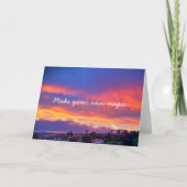 Carte Photo Sunset Moderne Faites Votre Propre Script Ma (Devant)