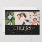 Carte Photo Superbe Tourbillon Bonne Année (Devant)