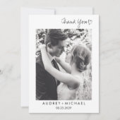 Carte Photo Thank You (Devant)