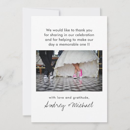 Carte Photo Thank You (Dos)