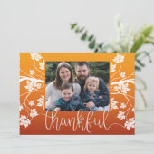 Carte Photo Thanksgiving (Debout devant)