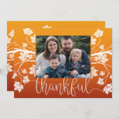 Carte Photo Thanksgiving (Devant / Derrière)