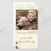 carte photo thanksgiving (Devant / Derrière)