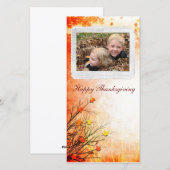 carte photo thanksgiving (Devant / Derrière)