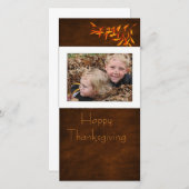 carte photo thanksgiving (Devant / Derrière)