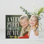 Carte photo très joyeux de vacances de | (Debout devant)