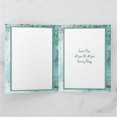 Carte photo turquoise et bleue pour la Saint-Valen (Intérieur)