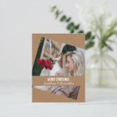 Carte photo unique une image design moderne Noël (Debout devant)