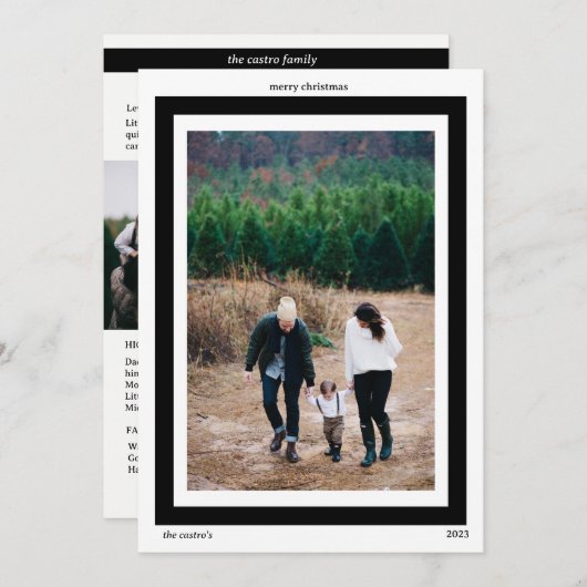 CARTE PHOTO VACANCES (Devant / Derrière)