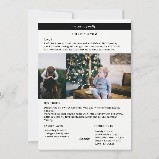 CARTE PHOTO VACANCES (Dos)