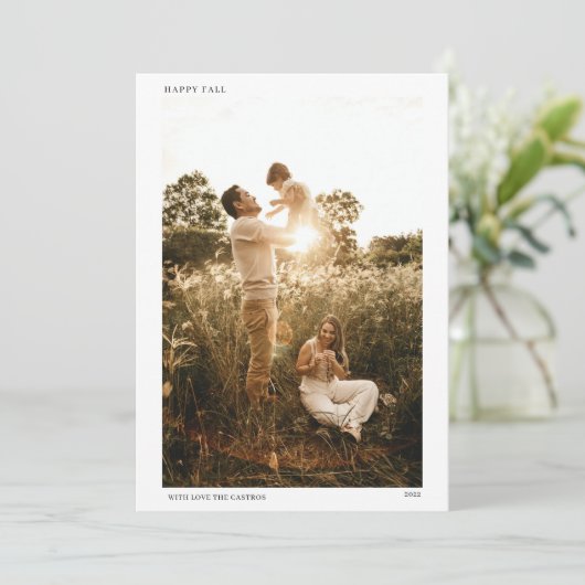 CARTE PHOTO VACANCES (Debout devant)