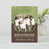 CARTE PHOTO VACANCES (Debout devant)