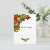 Carte photo vacances à plat (Debout devant)