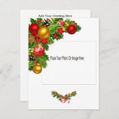 Carte photo vacances à plat (Devant / Derrière)