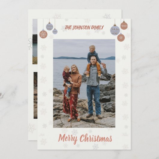 Carte photo vacances à plat (Devant / Derrière)