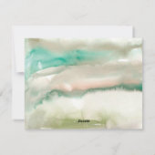 Carte Photo Vacances Joyeuses Moderne Vert Aquarel (Dos)