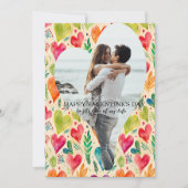 Carte photo Valentines personnalisées (Devant)