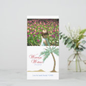 Carte photo vertical de la plage de palmiers de No (Debout devant)