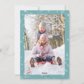 Carte photo verticale d'arbre de fêtes (Dos)