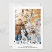 Carte Photo Verticale de Noël (Devant)