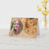 Carte photo vierge avec oeillets (Fleur jaune)