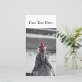 Carte photo vierge, Rooster (Debout devant)