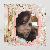 Carte photo vintage chic minable Announc de (Devant / Derrière)