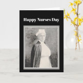 Carte Photo vintage d'infirmière d'infirmières (Fleur jaune)