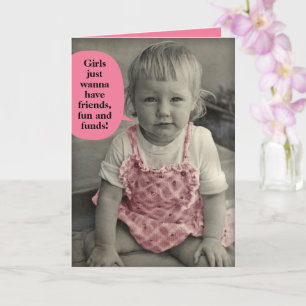 Carte Photo vintage - Les filles veulent juste s'amuser