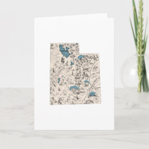 Carte photo Vintage Utah Gros voeux