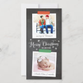 Carte photo Washi et Chalkboard vertical (Devant)