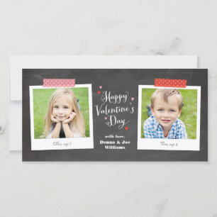 Carte photo Washi Tape et Chalkboard