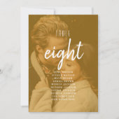 Carte Photo Wedding Seating Chart (Devant)