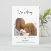 Carte Photo Whimsical MR & MRS Valentine's Day Wedding (Debout devant)