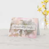 Carte Photo White Apple Blossom Anniversaire (Fleur jaune)