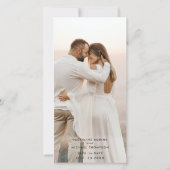 Carte Photo White Mustard Wedding Save The Date Signet (Dos)