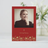 Carte Photo & Wildflowers for Funeral Service (Debout devant)