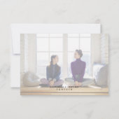 Carte Photo Will You Be My Junior Bridesmaid Red Heart (Dos)