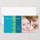 CARTE PHOTOCARD DE VACANCES :: jolie bordé L1 (Devant / Derrière)