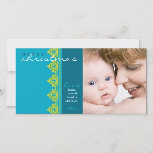 CARTE PHOTOCARD DE VACANCES :: jolie bordé L1 (Devant)