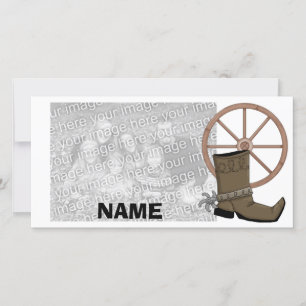 Carte Photocarte de démarrage Cowboy