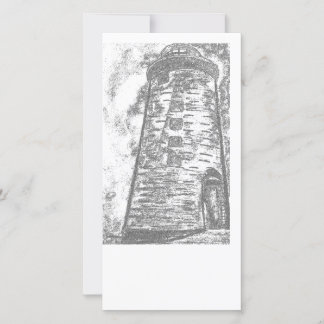 Carte Photocarte Stone Lighthouse