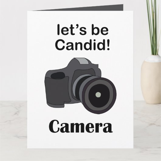 Carte Photographe caméra candide (Devant)