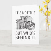 Carte Photographe Caméra Drôle Idée Cadeau (Fleur jaune)