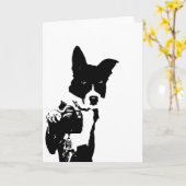 Carte Photographe canin (Fleur jaune)