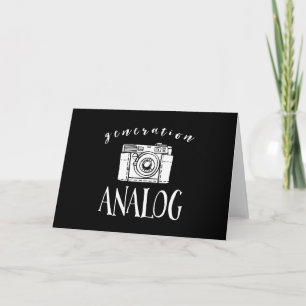 Carte Photographe de la caméra Vintage analogique Généra