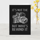 Carte Photographe photo Lens Camera Drôle de cadeau (Fleur jaune)