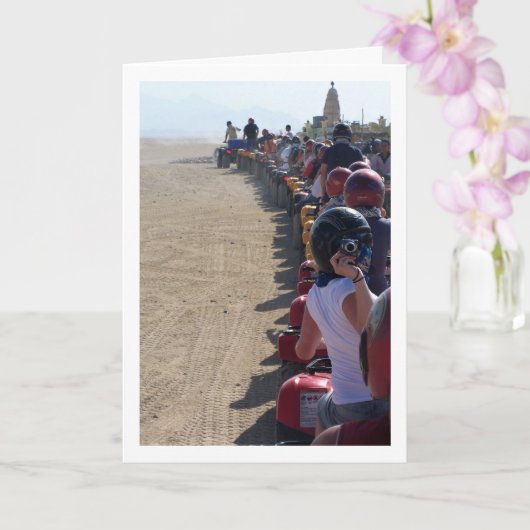 Carte Photographe sur Quad Bike (Orchidée)