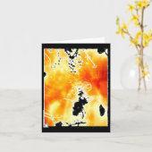 Carte Photographie Abstraite Light Burning Sticker (Fleur jaune)