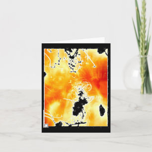 Carte Photographie Abstraite Light Burning Sticker